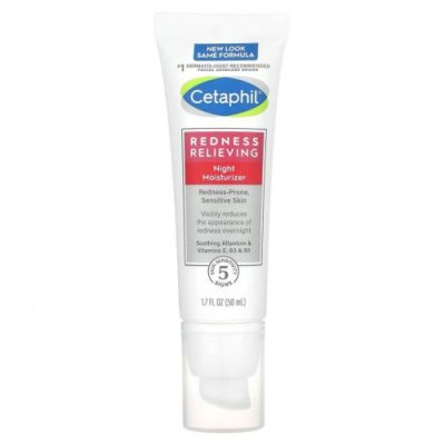 Cetaphil, ночное увлажняющее средство, снятие покраснения, 50 г (1,7 унции) / Ночные увлажняющие средства и кремы | Аптека | V4.Ru: Маркетплейс