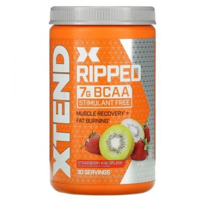 Xtend, Ripped, 7 г аминокислот с разветвленной цепью, со вкусом клубники и киви, 495 г (1,09 фунта) / BCAA | Аптека | V4.Ru: Маркетплейс