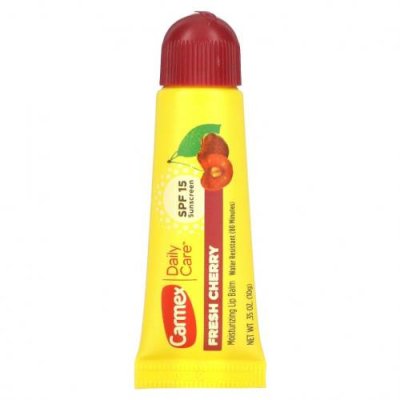 Carmex, Daily Care, увлажняющий бальзам для губ, вишня, SPF 15, 10 г (0,35 унции) / Фактор защиты от солнца | Аптека | V4.Ru: Маркетплейс