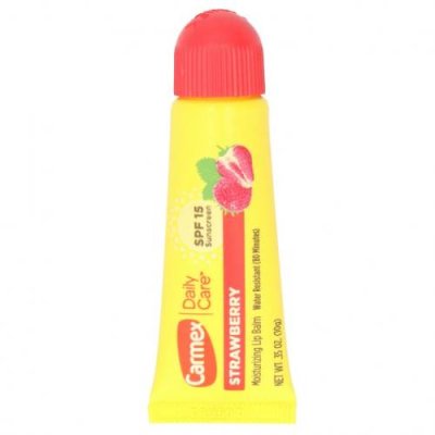 Carmex, Бальзам для губ Daily Care, клубника, SPF 15, 10 г (0,35 унции) / Фактор защиты от солнца | Аптека | V4.Ru: Маркетплейс