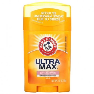 Arm & Hammer, UltraMax, твердый дезодорант-антиперспирант для мужчин, свежий аромат, 28 г (1 унции) / Дезодоранты | Аптека | V4.Ru: Маркетплейс