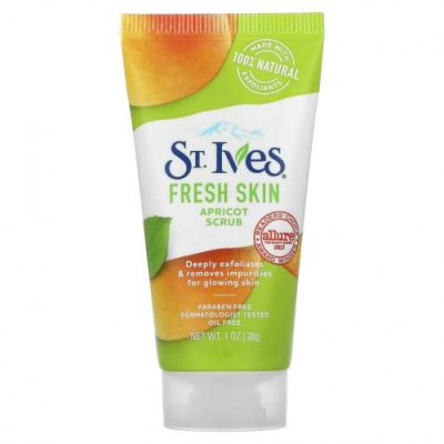 St. Ives, Fresh Skin, абрикосовый скраб , 28 г (1 жидк. унция) / Эксфолиаторы и скрабы | Аптека | V4.Ru: Маркетплейс