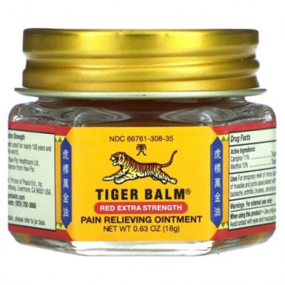 Tiger Balm, Обезболивающая мазь усиленного действия, 18 г (0,63 унции) / Средства для местного применения и мази | Аптека | V4.Ru: Маркетплейс