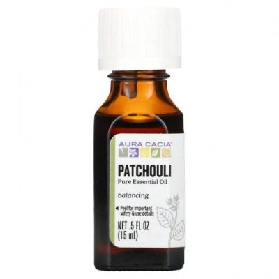 Aura Cacia, чистое эфирное масло, пачули, 15 мл (0,5 жидк. унции) / Пачулевое масло | Аптека | V4.Ru: Маркетплейс