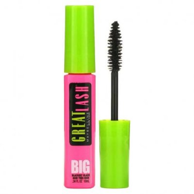 Maybelline, Тушь для ресниц Great Lash Big, оттенок 130 угольно-черный, 10 мл / Тушь | Аптека | V4.Ru: Маркетплейс