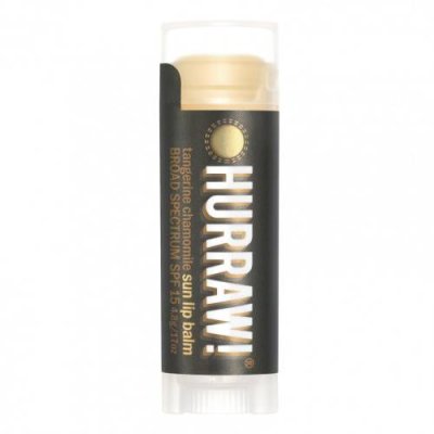 Hurraw! Balm, солнцезащитный бальзам для губ, SPF 15, мандарин и ромашка, 4,8 г (0,17 унции) / Фактор защиты от солнца | Аптека | V4.Ru: Маркетплейс