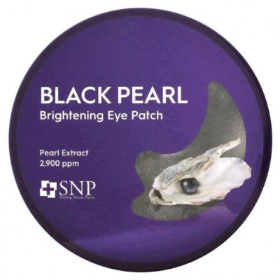 SNP, Black Pearl, Brightening Eye Patch, 60 Patches, 0.04 oz (1.25 g) Each / Маски для кожи вокруг глаз | Аптека | V4.Ru: Маркетплейс