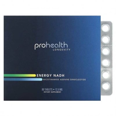 ProHealth Longevity, Energy NADH, 12,5 мг, 90 таблеток / NADH | Аптека | V4.Ru: Маркетплейс