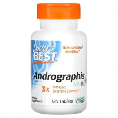 Doctor's Best, Andrographis Ap-Bio, 120 таблеток / Андрографис | Аптека | V4.Ru: Маркетплейс