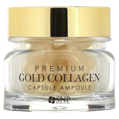 SNP, Premium Gold Collagen, ампульные капсулы с коллагеном, 30 шт. / Антивозрастное и укрепляющее | Аптека | V4.Ru: Маркетплейс