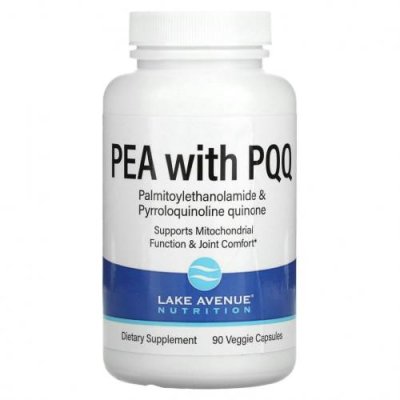 Lake Avenue Nutrition, PEA with PQQ, 90 вегетарианских капсул / PQQ ( пирролохинолинхинон) | Аптека | V4.Ru: Маркетплейс