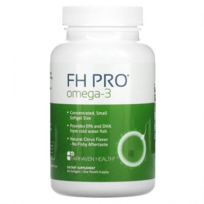 Fairhaven Health, FH Pro Omega-3, натуральный цитрус, 90 мягких таблеток / Рыбий жир омега-3 | Аптека | V4.Ru: Маркетплейс