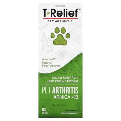 MediNatura, T-Relief, Pet Arthritis Arnica +12, 90 таблеток / Здоровье питомцев | Аптека | V4.Ru: Маркетплейс