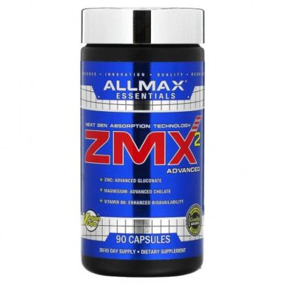 ALLMAX Nutrition, ZMX2, хелат магния с улучшенной усвояемостью, 90 капсул / ZMA | Аптека | V4.Ru: Маркетплейс