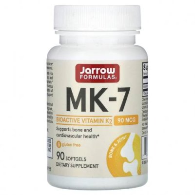 Jarrow Formulas, МК-7, 90 мкг, 90 мягких таблеток / Витамин К | Аптека | V4.Ru: Маркетплейс