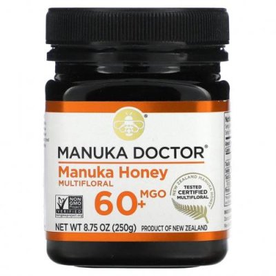 Manuka Doctor, мед манука из разнотравья, MGO 60+, 250 г (8,75 унции) / Мед манука | Аптека | V4.Ru: Маркетплейс