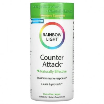 Rainbow Light, Counter Attack, 90 таблеток / Препараты на основе трав | Аптека | V4.Ru: Маркетплейс