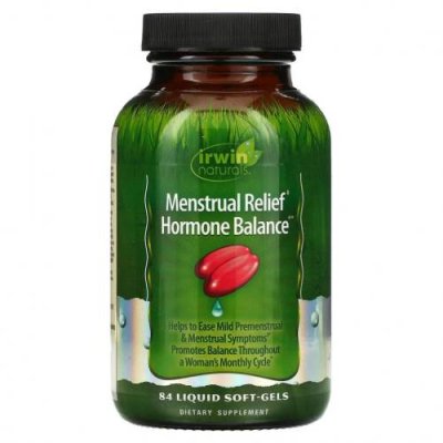 Irwin Naturals, Menstrual Relief Hormone Balance, 84 мягких желатиновых капсулы с жидкостью / Женское здоровье | Аптека | V4.Ru: Маркетплейс