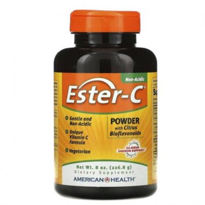 American Health, Ester-C, порошок с цитрусовыми биофлавоноидами, 226,8 г (8 унций) / Эстер-С | Аптека | V4.Ru: Маркетплейс