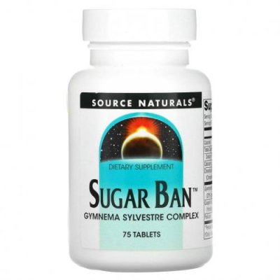 Source Naturals, Sugar Ban, 75 таблеток / Джимнема | Аптека | V4.Ru: Маркетплейс