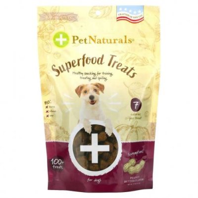 Pet Naturals of Vermont, Лакомство для собак из чудо-пищи, рецепт с арахисовым маслом, более 100 лакомств, 8,5 унц. (240 г) / Лакомства для питомцев | Аптека | V4.Ru: Маркетплейс