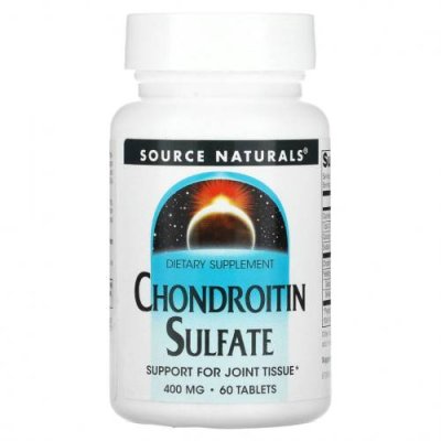 Source Naturals, Chondroitin Sulfate, 400 мг, 60 таблеток / Глюкозамин хондроитин | Аптека | V4.Ru: Маркетплейс