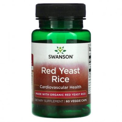 Swanson, Red Yeast Rice, Cardiovasular Health, 60 Veggie Caps / Пищевые добавки | Аптека | V4.Ru: Маркетплейс