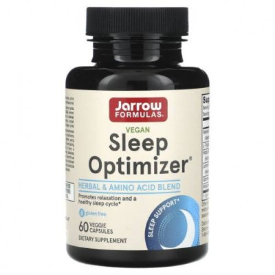 Jarrow Formulas, Sleep Optimizer, добавка для нормализации сна, 60 растительных капсул / Снотворные | Аптека | V4.Ru: Маркетплейс