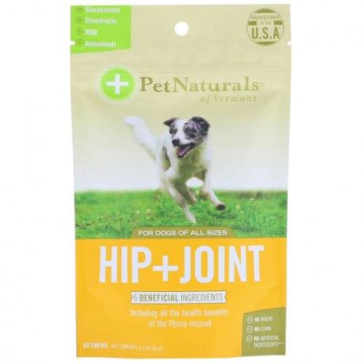 Pet Naturals of Vermont, 'Бедра и суставы', лечебный корм для собак, 60 жевательных кусочков, 3,17 унции (90 г) / Витамины и минералы для питомцев | Аптека | V4.Ru: Маркетплейс