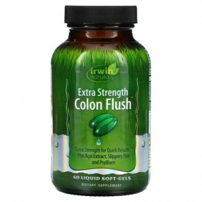 Irwin Naturals, Colon Flush, повышенная сила действия, 60 капсул с жидкостью / Очищение кишечника | Аптека | V4.Ru: Маркетплейс