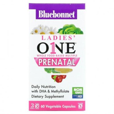 Bluebonnet Nutrition, Ladies One, комплекс для беременных из цельных продуктов, для беременных, 60 растительных капсул / Пренатальные витамины | Аптека | V4.Ru: Маркетплейс