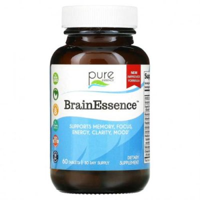 Pure Essence, BrainEssence, 60 таблеток / Препараты для памяти и когнитивных функций | Аптека | V4.Ru: Маркетплейс