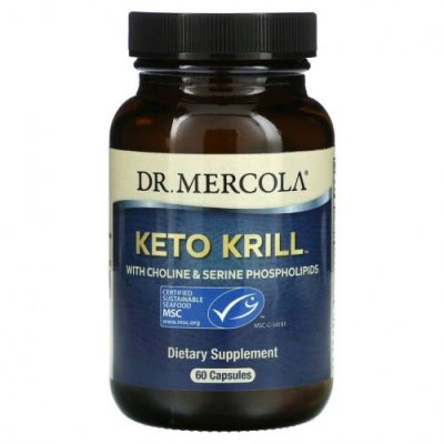 Dr. Mercola, Keto Krill, криль с фосфолипидами холина и серина, 60 капсул / Масло криля | Аптека | V4.Ru: Маркетплейс