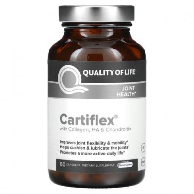 Quality of Life Labs, Cartiflex, 60 капсул / Препараты с глюкозамином | Аптека | V4.Ru: Маркетплейс