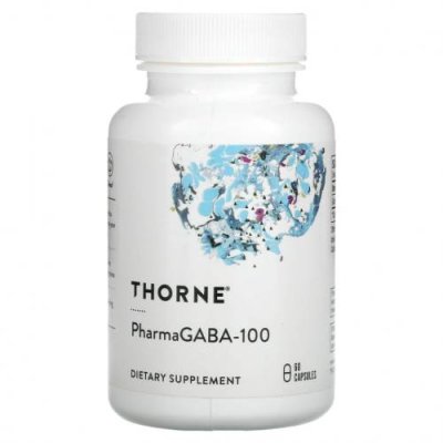 Thorne Research, PharmaGABA-100, 60 капсул / ГАМК (гамма-аминомасляная кислота) | Аптека | V4.Ru: Маркетплейс