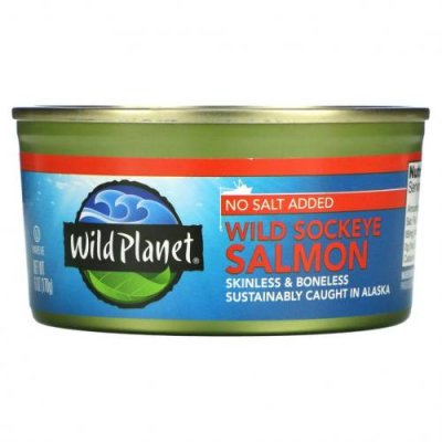 Wild Planet, Дикая нерка, без добавления соли, 170 г (6 унций) / Морепродукты | Аптека | V4.Ru: Маркетплейс