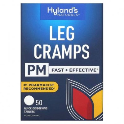 Hyland's, Leg Cramps PM, 50 быстрорастворимых таблеток / Натуральные препараты | Аптека | V4.Ru: Маркетплейс