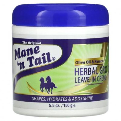 Mane 'n Tail, Herbal Gro, Несмываемый крем для волос, 5,5 унций (156 г) / Несмываемый кондиционер | Аптека | V4.Ru: Маркетплейс