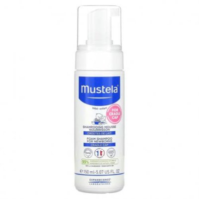 Mustela, шампунь-пенка для новорожденных, 150 мл (5,07 жидк. унции) / Шампунь для малышей | Аптека | V4.Ru: Маркетплейс