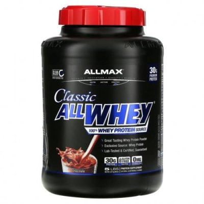 ALLMAX Nutrition, Classic AllWhey, 100% Whey Protein, 100% сывороточный протеин, шоколад, 2,27 кг (5 фунтов) / Сывороточные белковые смеси | Аптека | V4.Ru: Маркетплейс