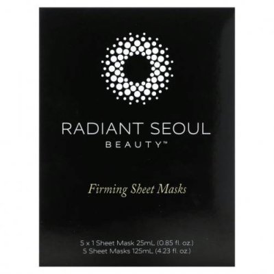 Radiant Seoul, тканевая маска для упругости кожи, 5 шт. по 25 мл (0,85 унции) / Противозрастные маски | Аптека | V4.Ru: Маркетплейс