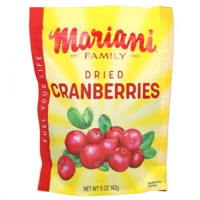 Mariani Dried Fruit, Premium, Dried Cranberries, 5 oz (142 g) / Клюква | Аптека | V4.Ru: Маркетплейс