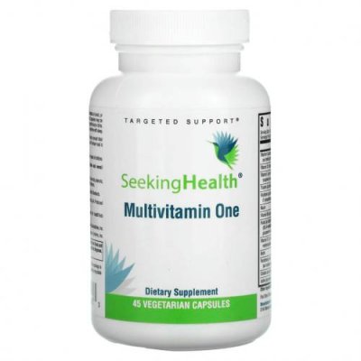 Seeking Health, Optimal Multivitamin Methyl One, с L-5-МТГФ и метилом B12, 45 вегетарианских капсул / Мультивитамины | Аптека | V4.Ru: Маркетплейс