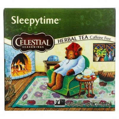 Celestial Seasonings, Sleepytime, травяной чай, без кофеина, 40 чайных пакетиков, 59 г (2,1 унции) / Травяной чай | Аптека | V4.Ru: Маркетплейс