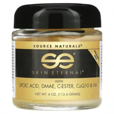 Source Naturals, Skin Eternal, крем, 113,4 г (4 унции) / Ночные увлажняющие средства и кремы | Аптека | V4.Ru: Маркетплейс