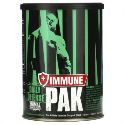 Universal Nutrition, Animal Immune Pak, ежедневная защита иммунитета, наборы для тренировок, 30 шт. / Добавки для физической активности | Аптека | V4.Ru: Маркетплейс