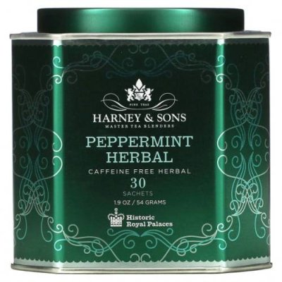 Harney & Sons, травяной чай с перечной мятой, без кофеина, 30 пакетиков, 54 г (1,9 унции) / Мятный чай | Аптека | V4.Ru: Маркетплейс