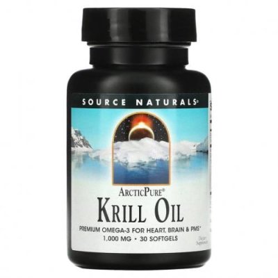 Source Naturals, ArcticPure, масло криля, 1000 мг, 30 капсул / Масло криля | Аптека | V4.Ru: Маркетплейс