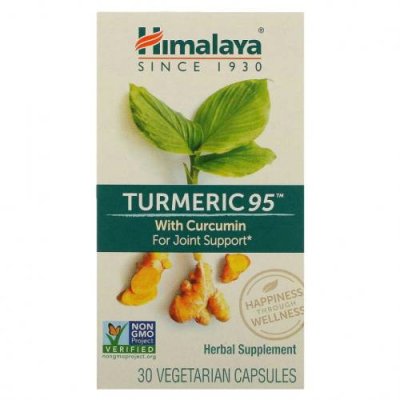 Himalaya, Turmeric 95 с куркумином для поддержки суставов, 30 растительных капсул / Куркума и куркумин | Аптека | V4.Ru: Маркетплейс