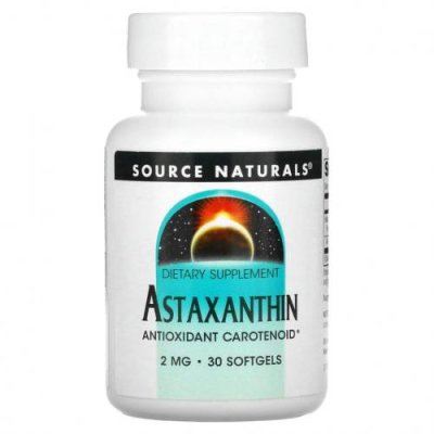 Source Naturals, Астаксантин, 2 мг, 30 капсул / Астаксантин | Аптека | V4.Ru: Маркетплейс